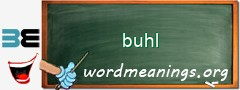 WordMeaning blackboard for buhl